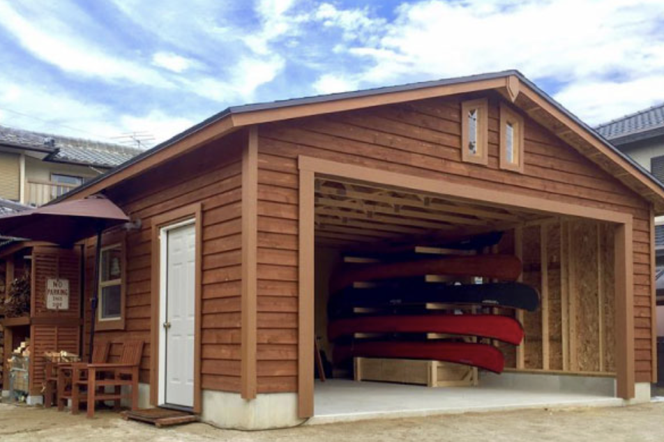 木製サイディング施工例